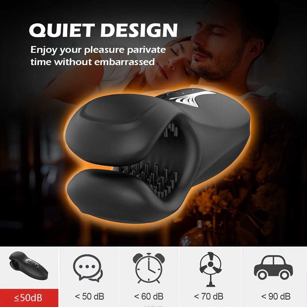 Schraubstocktrainer, Penistrainer, vibrierendes Männergerät, Massage, betäubende Vibration