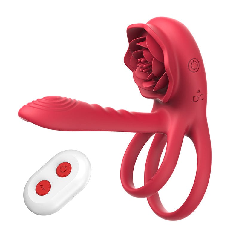 Rose Cock Ring Vibrator Klitoris Stimulator Paar Spielzeug Verbesserte Version