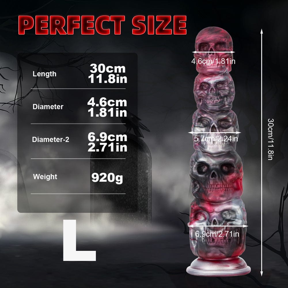 Halloween-Buttplug mit Kürbiskopf und Totenkopf