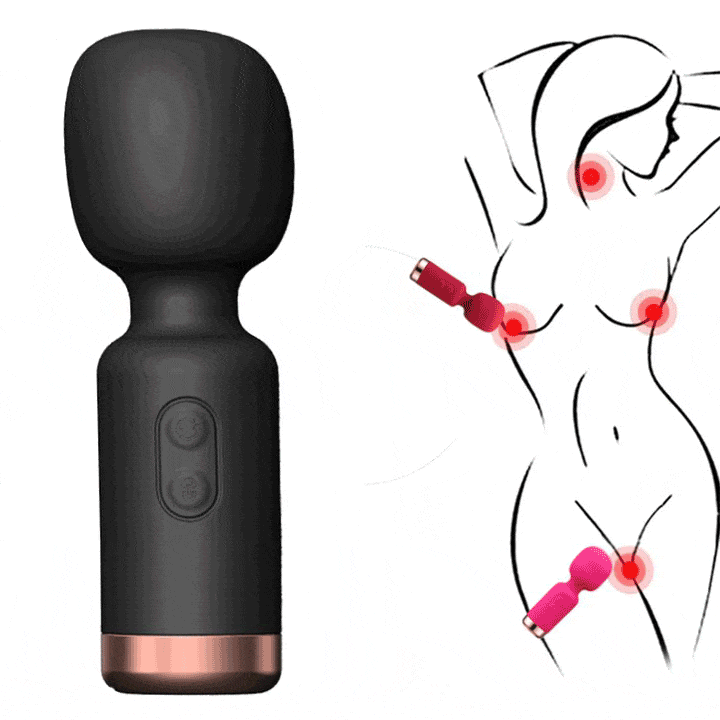 Mini Strong Shock Vibrator Damen Multifrequenz Second Wave Masturbator Kleiner Massagestab