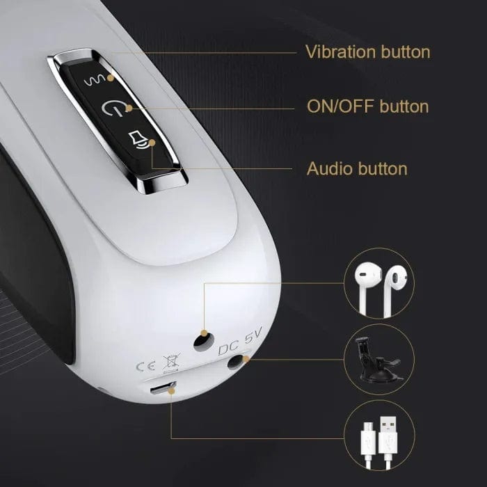 10 leistungsstarke Stoß- und Rotationsmodi Automatischer Masturbationsbecher für Männer