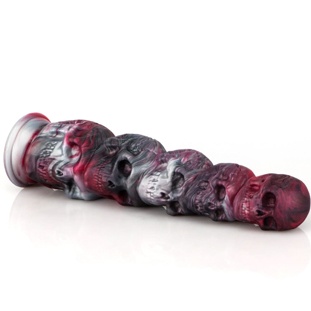 Halloween-Buttplug mit Kürbiskopf und Totenkopf