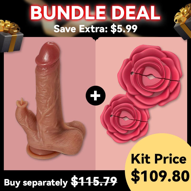 8.67 Inch Realistic Dildo 9 Vibrating Tongue Licking Thrusting Swing Heating