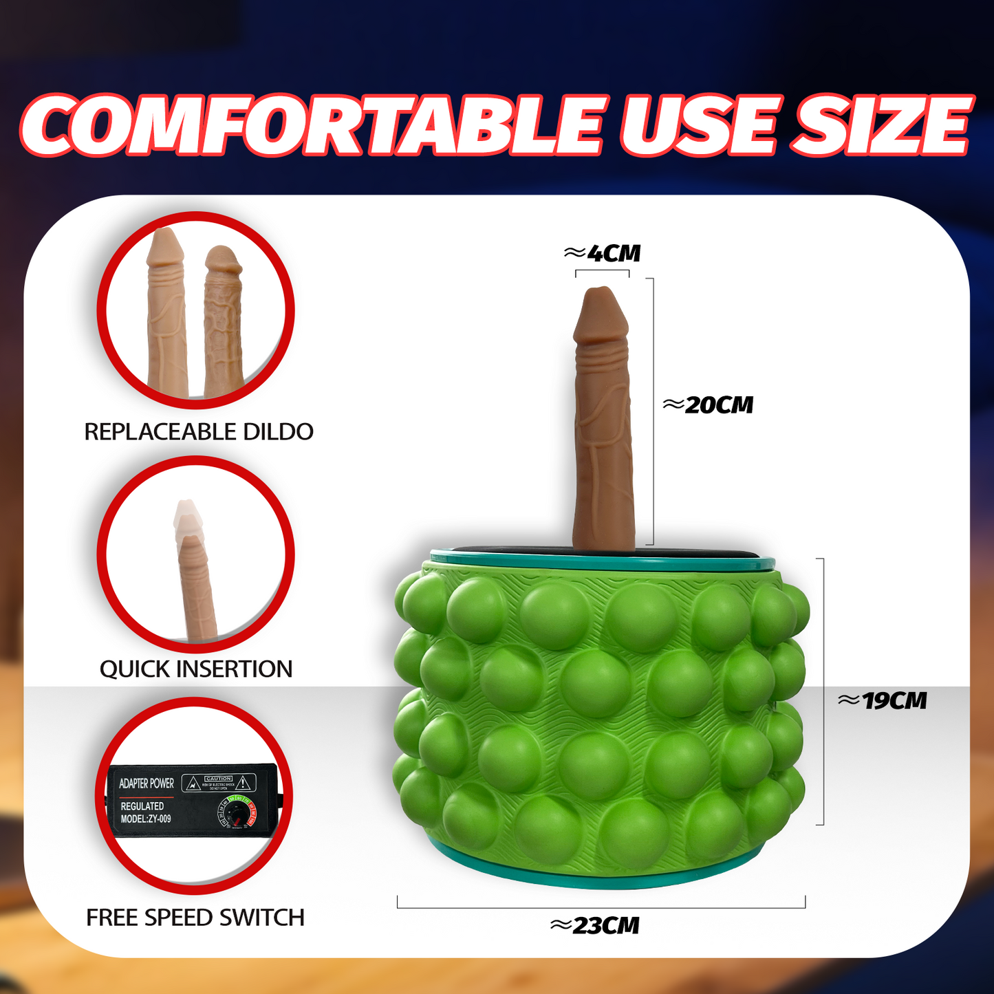 Yoga Wheel Simulated Penis Sex Machine Relieve Fatigue