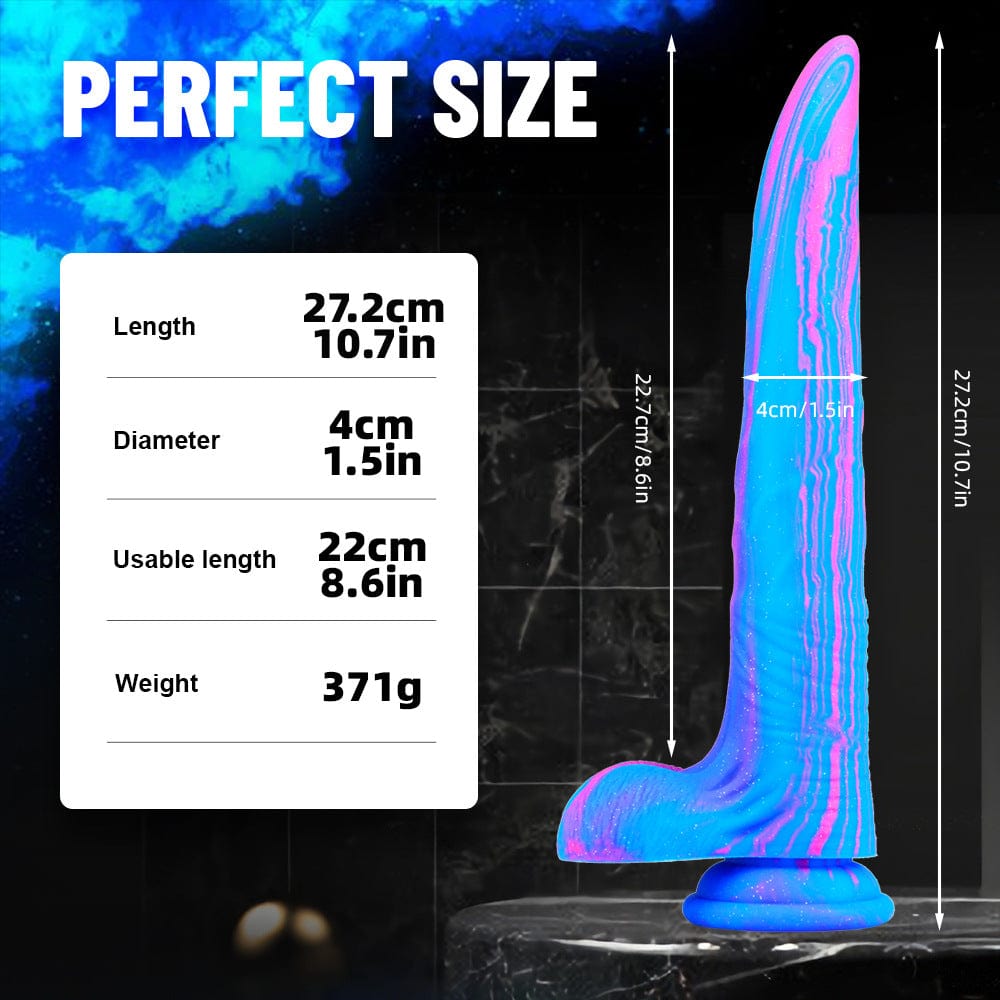 Deer Whip Bunter großer kleiner Dildo mit Saugnapf