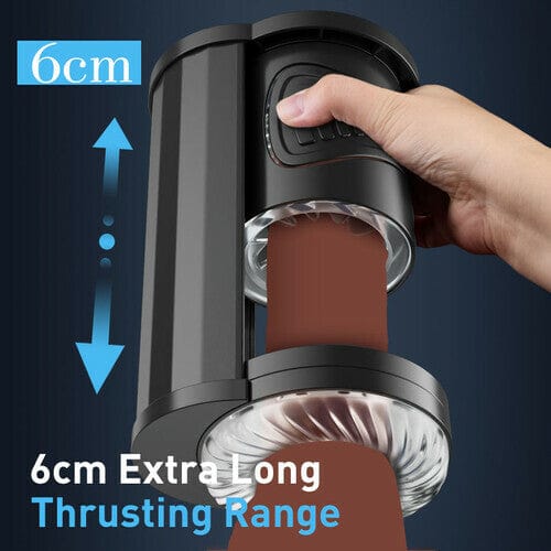Piston-Style Manual Thrusting Detachable Male Masturbator