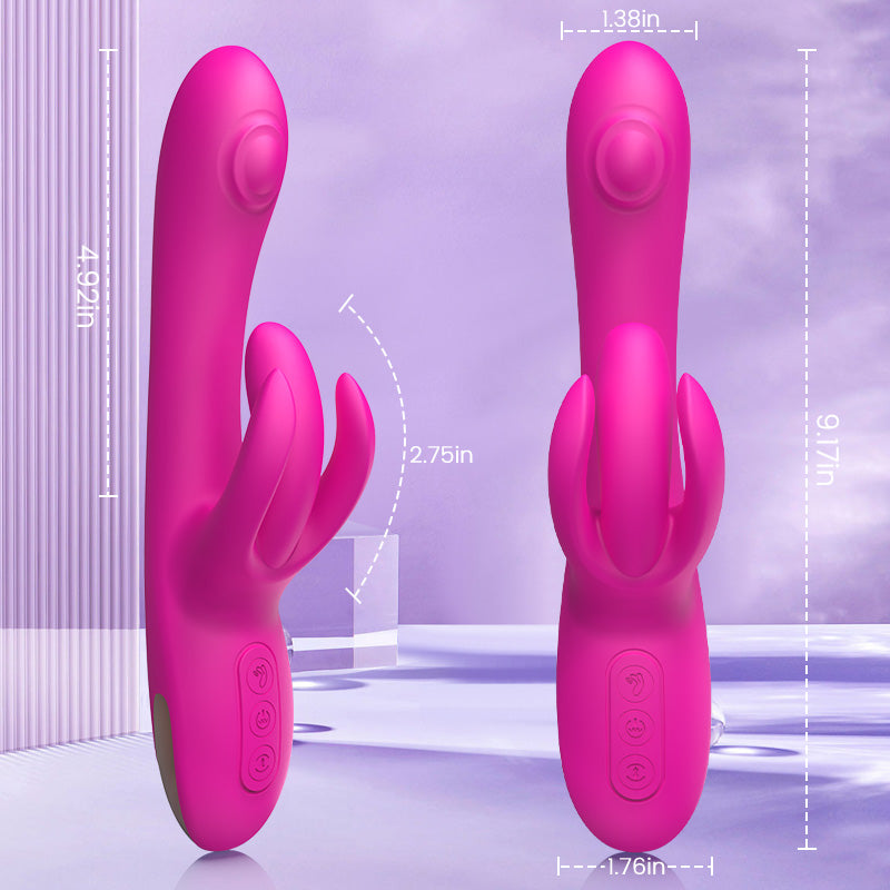 Bunny Clitoris 7 Snapping 10 Tapping Clitoral G Spot Vibrator
