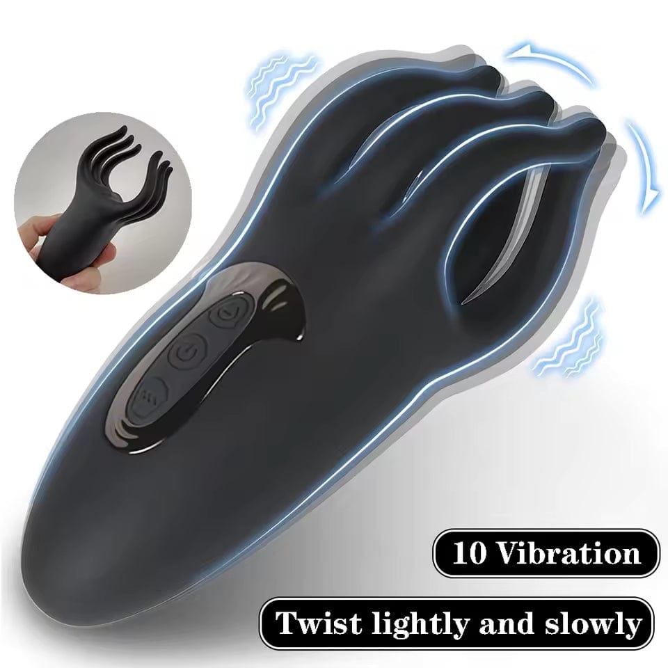 Realistischer Penismassager mit Fingerknetfunktion, Eicheltrainer