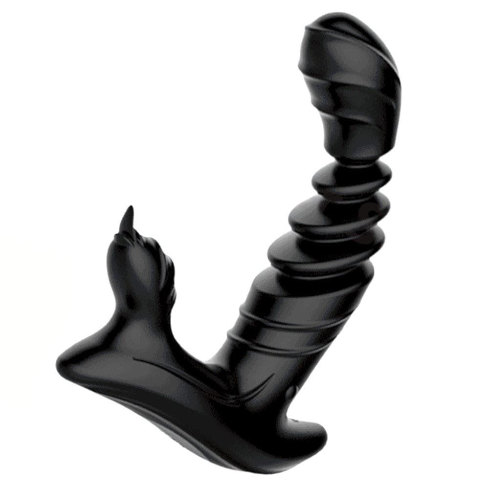 Telescopic Prostate Massager Double Shock Masturbation Anal Plug
