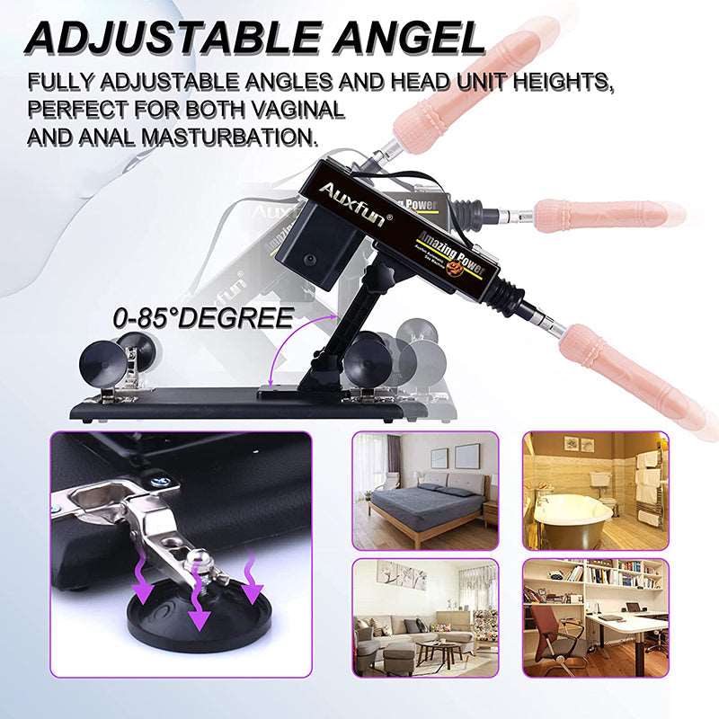 Automatic Sex Machine Thrusting Machines Device Gun 6 Attachments
