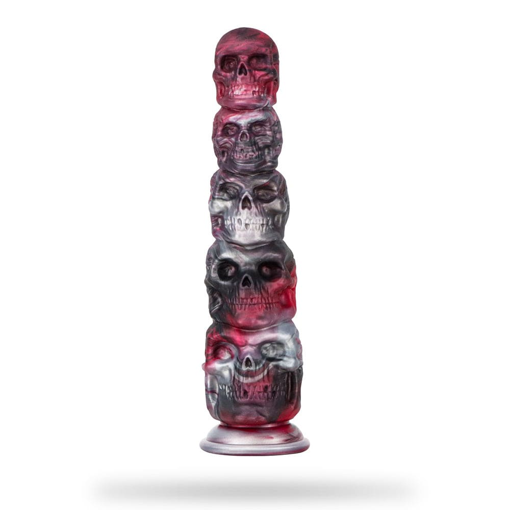 Halloween-Buttplug mit Kürbiskopf und Totenkopf