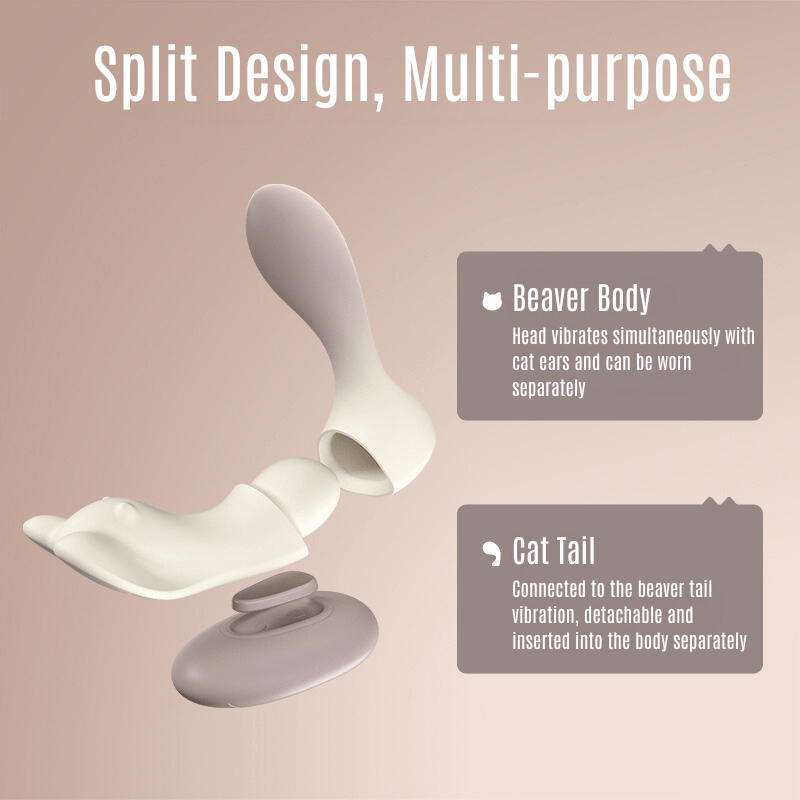 Tragbarer, abnehmbarer Vibrator mit Fernbedienung von Beaver