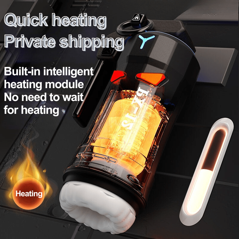 High Explosive Grenade Aircraft Cup Telescopic Vibration Heating Male Masturbation Device