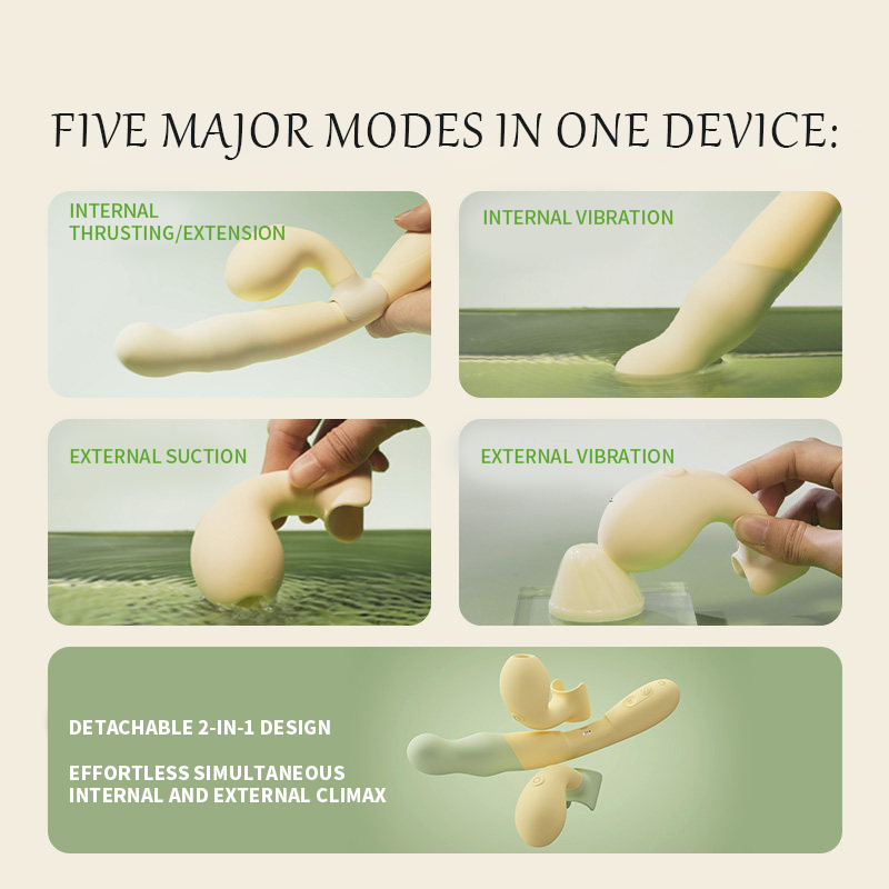 Osuga Orushing Modular 5-in-1 Suction Thrusting & Vibration Wand