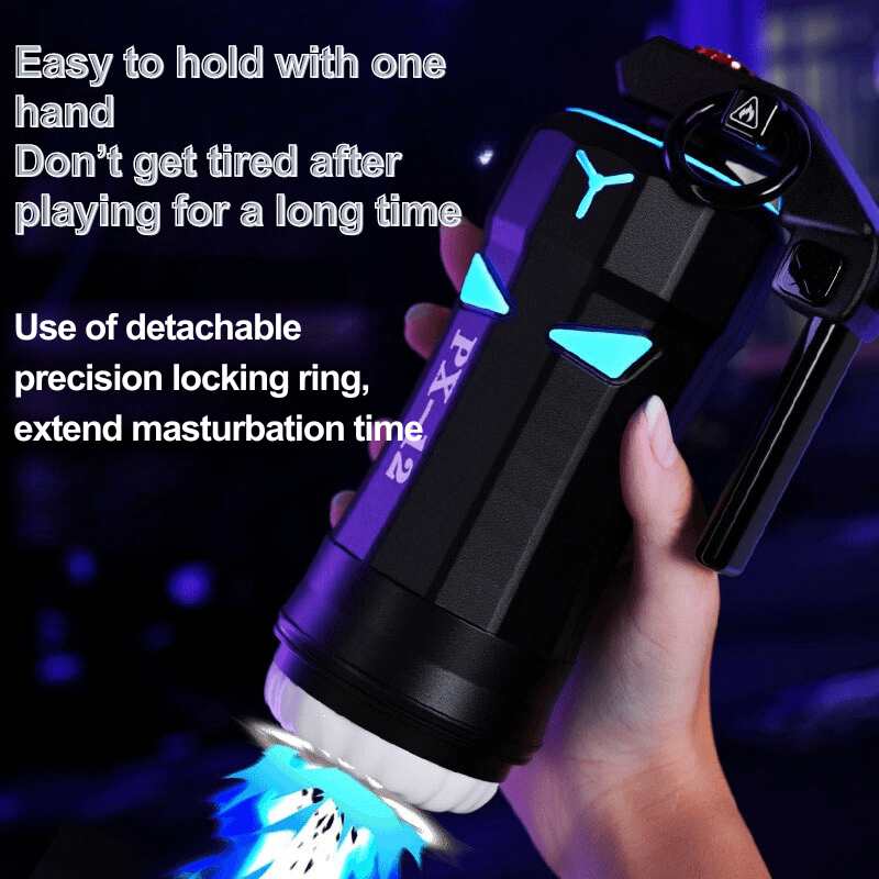 High Explosive Grenade Aircraft Cup Telescopic Vibration Heating Male Masturbation Device