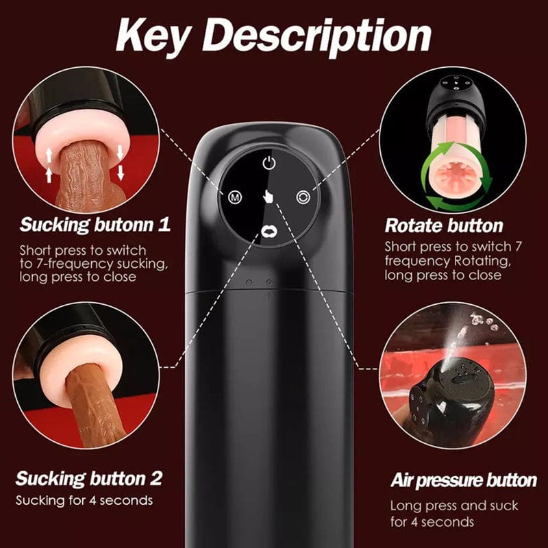 كوب استمناء خاص للرجال مع خاصية مص حمام الماء