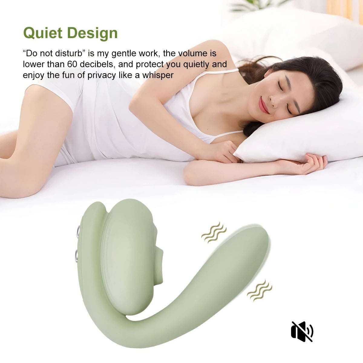 2-in-1-Klitoris-Saugvibrator für doppeltes Vergnügen