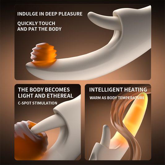 P8 Soft Tongue Licking Rotation G Spot Vibrator