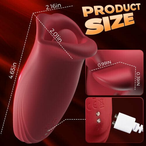 Rose Muncher 10 Biting Vibrating Modes Stimulate Nipple Clitoral Women Vibrator