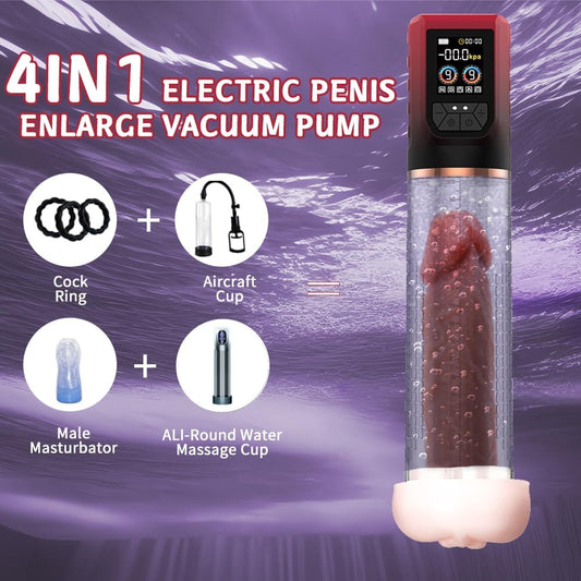 3 In 1 Penis Enlarger Extender Pump Male Masturbator