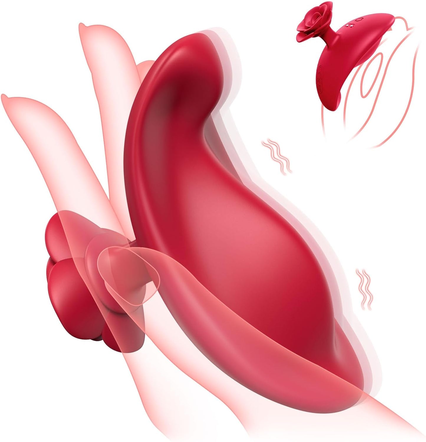 Rose Mini Bullet Fingervibratoren zur Stimulation der Brustwarzen und Klitoris