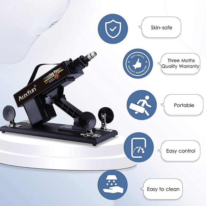 Automatic Sex Machine Thrusting Machines Device Gun 6 Attachments