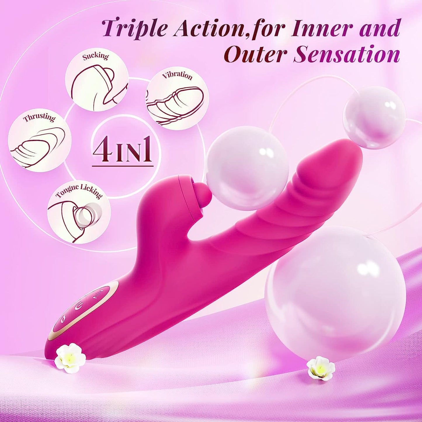 Thrusting Dildo Rabbit Vibrator G-spot Vibrator For Women