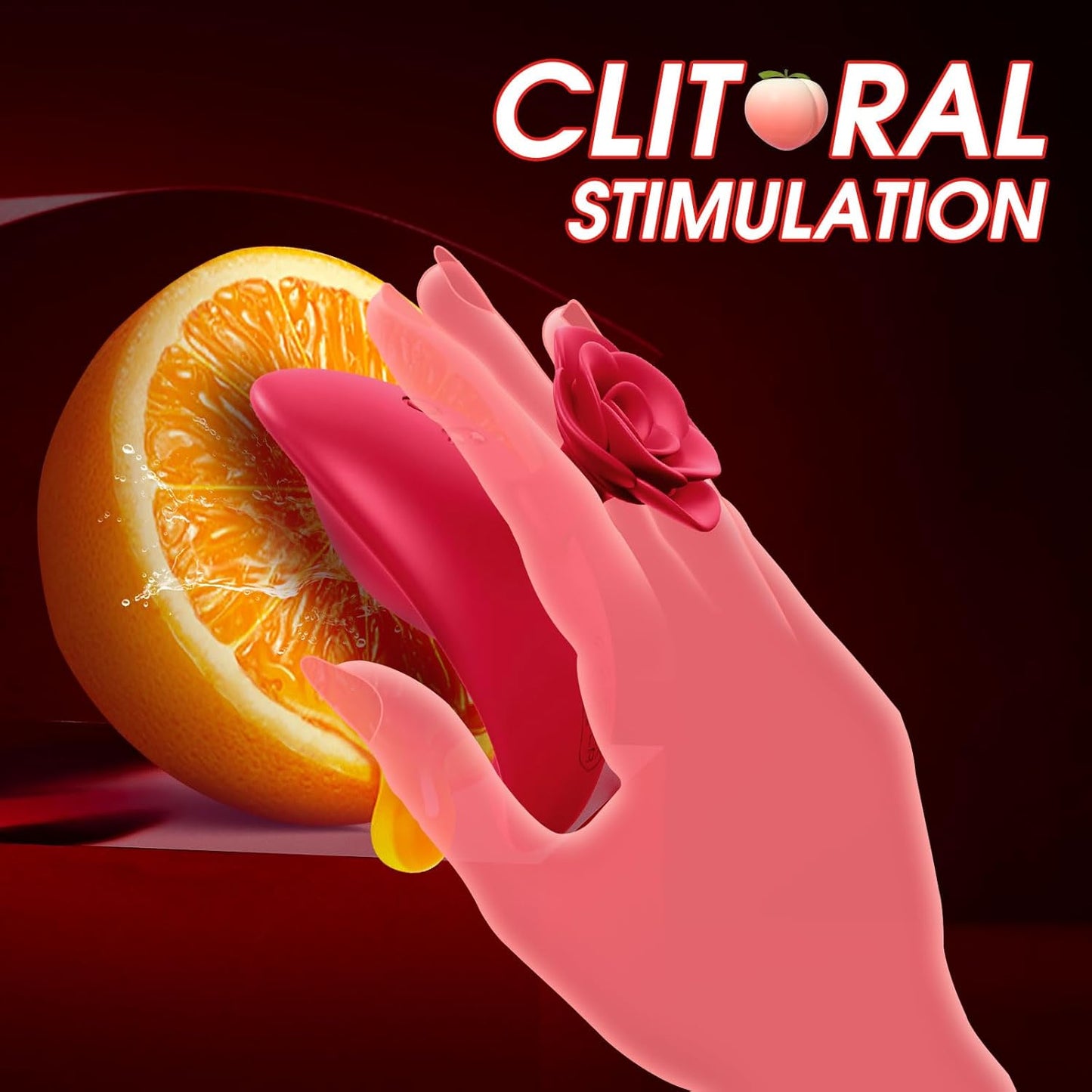 Rose Mini Bullet Fingervibratoren zur Stimulation der Brustwarzen und Klitoris