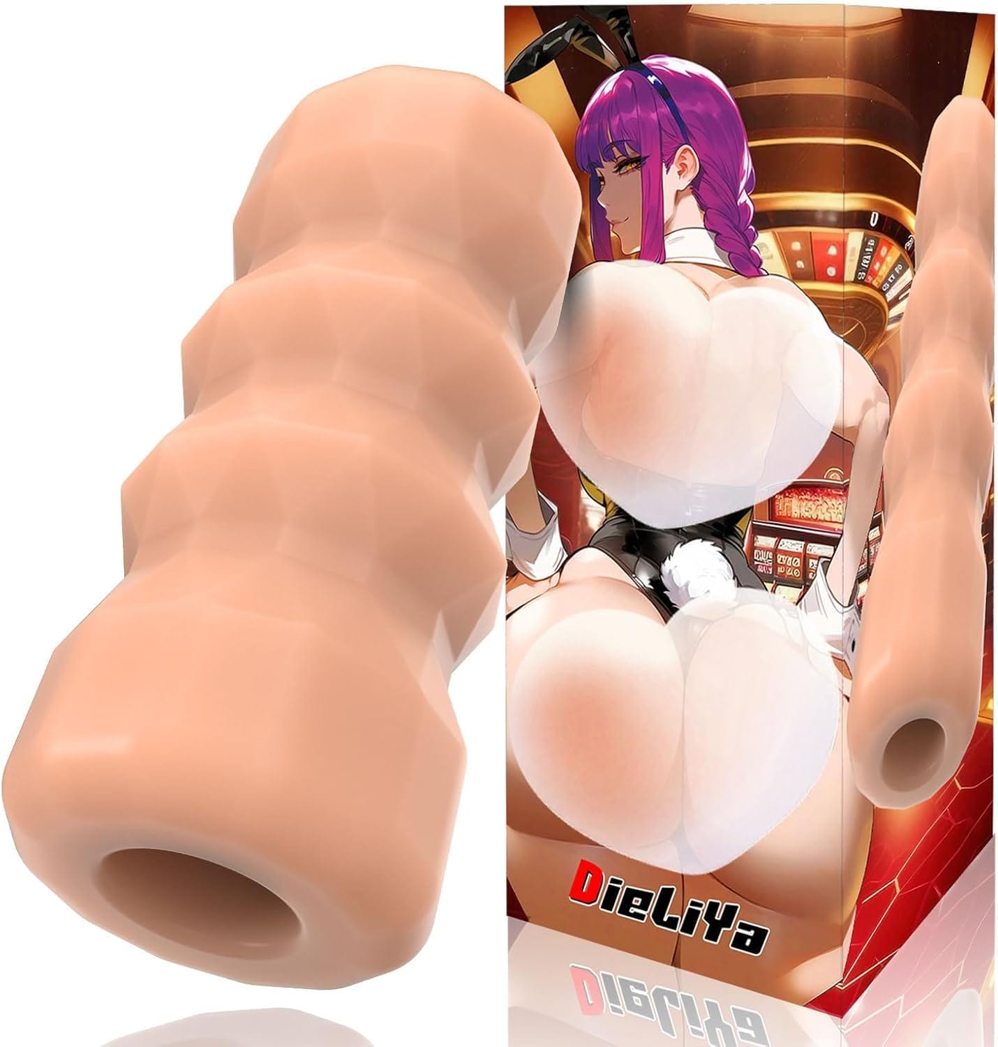Manuelle männliche Masturbation, realistischer Stroker mit 3D-Struktur, 5 Farben