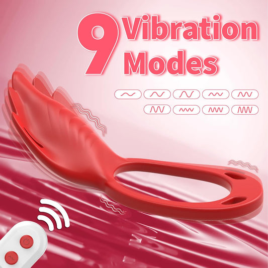Tragbarer Höschenvibrator, vibrierender Penisring, Klitorisstimulator mit 9 Vibrationsmodi