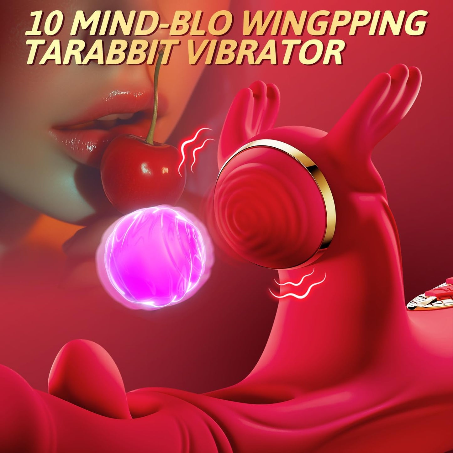 جهاز هزاز للمنطقة الحساسة من Angel 10 Tapping 7 Flapping Rabbit