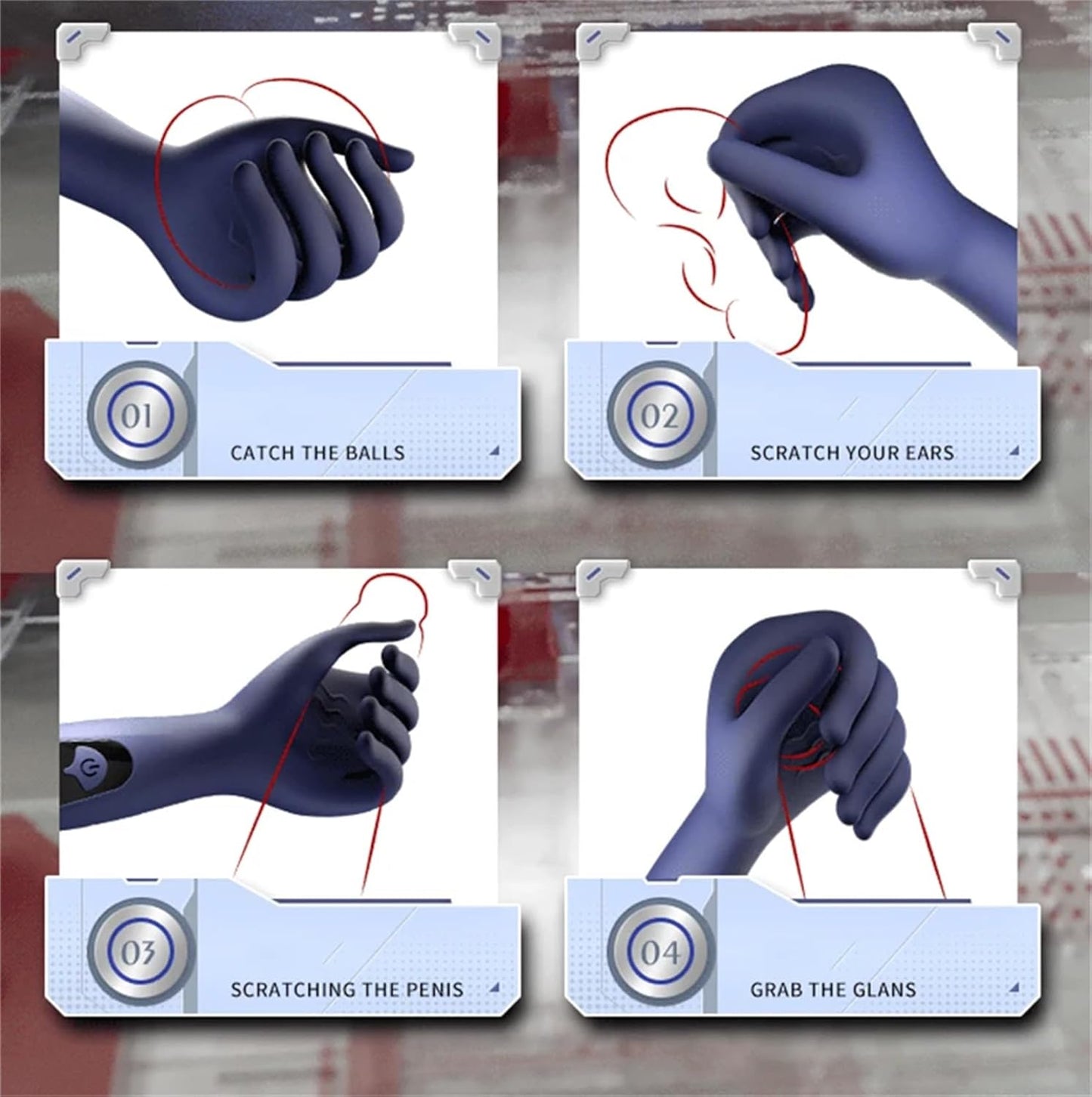 10-Frequenz-Masturbator für Männer, Finger-Penis-Vibrator