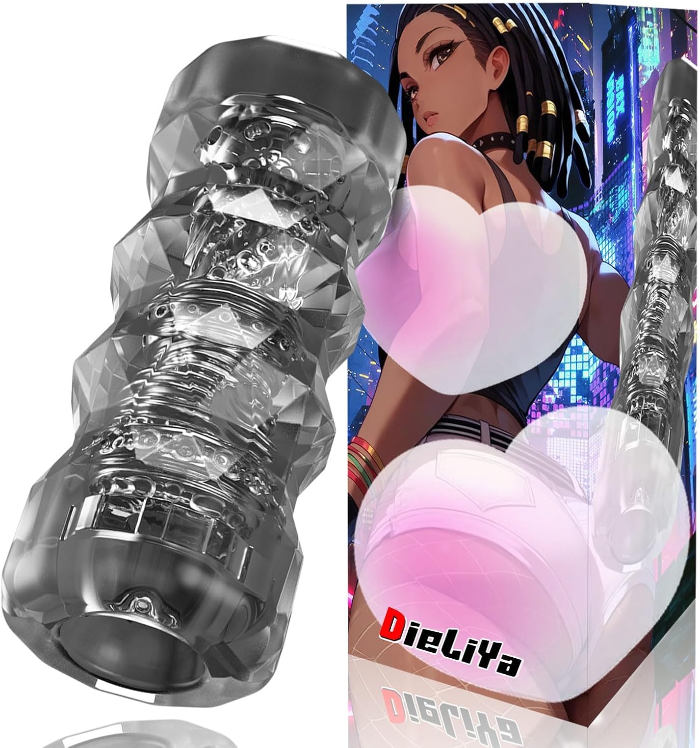 Manuelle männliche Masturbation, realistischer Stroker mit 3D-Struktur, 5 Farben