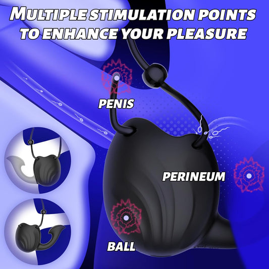 3 In 1 APP-Controlled Vibrating Cock Ring