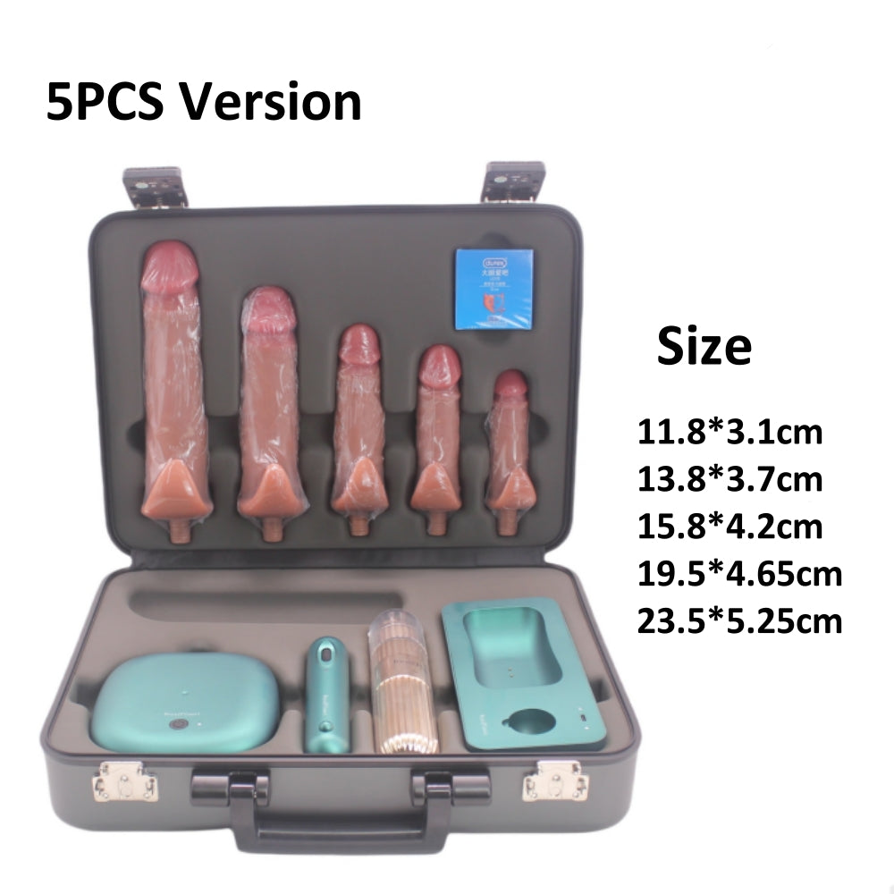 Auto Thrusting Vibration dildo Sex Machine Set With Storage Box