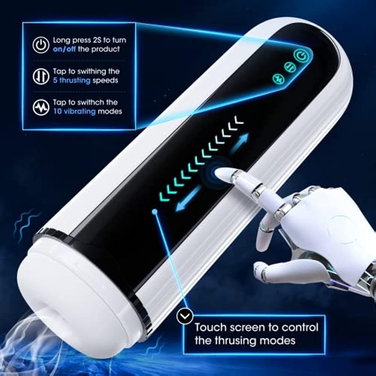 Fantasy Aircraft Cup Fully Automatic Telescopic Warming Electric Masturator