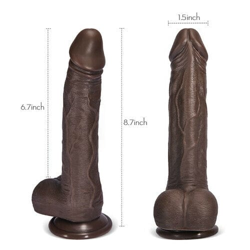 8.7inch K05 Emulated Black Coffee Telescopic Rotating Vibrating
