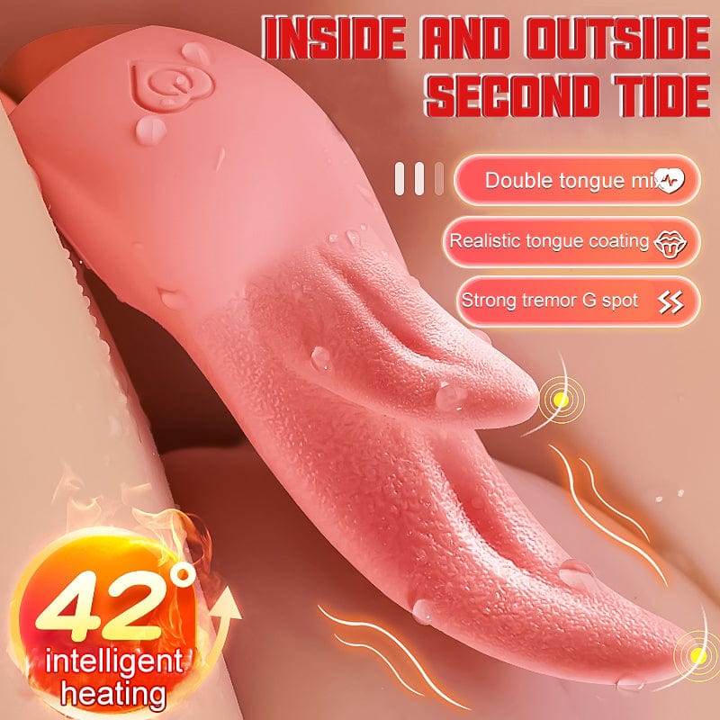 Tongue Licking Device Silicone Second Tide Masturbation Vibrator Adult Toy