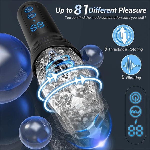 Gawk Gawk 4000 Masturbator Electric 9 Vibration Telescopic Modes