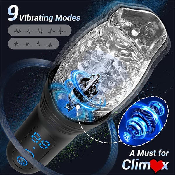 Gawk Gawk 4000 Masturbator Electric 9 Vibration Telescopic Modes