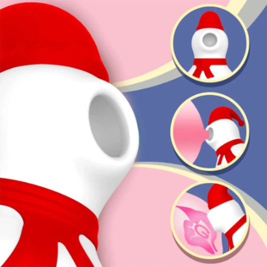 جهاز اهتزاز قوي على شكل رجل ثلج عيد الميلاد