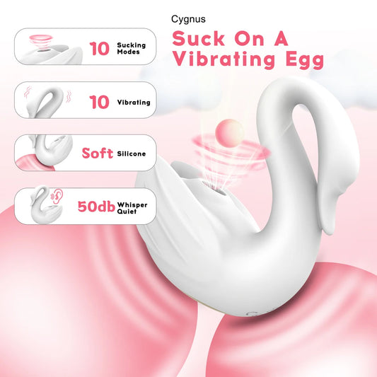 Swan Sucking Clitoral Nipple Stimulation Vibrator