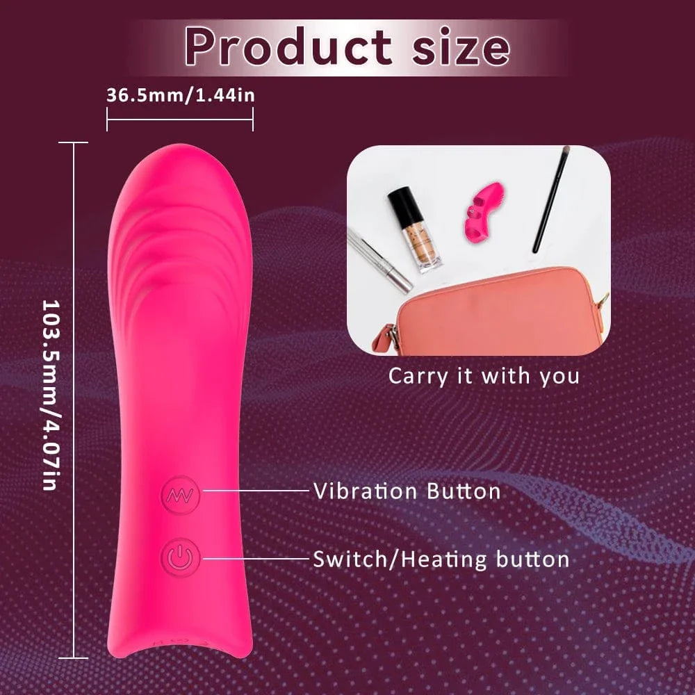 Fingervibrator Klitoris-G-Punkt-Massagegerät mit 10 Vibrationen für das Vorspiel zu zweit