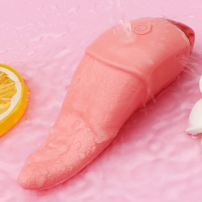 13cm Tongue Vibrator For Women Clit Licking G Spot Masturbator