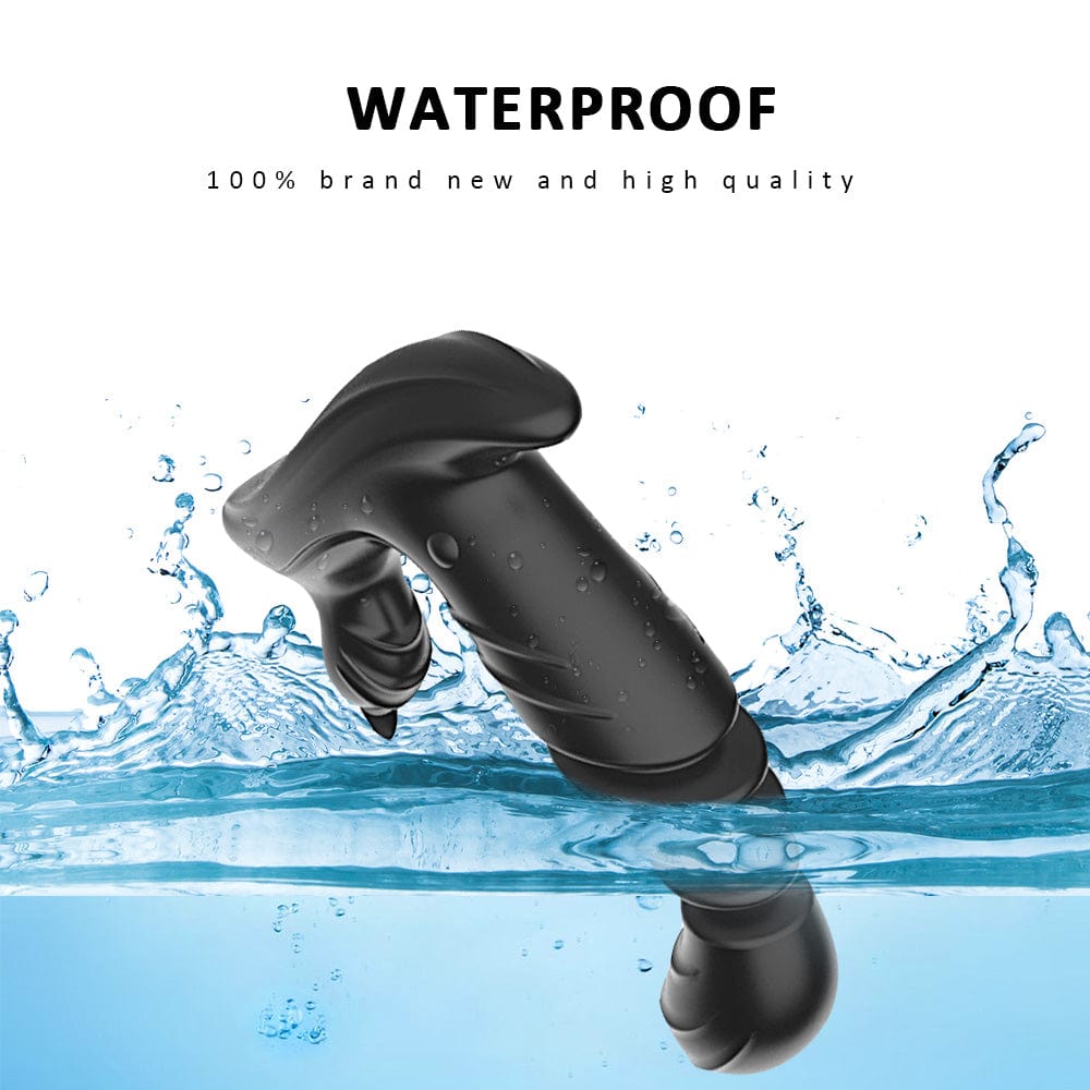 Telescopic Prostate Massager Double Shock Masturbation Anal Plug