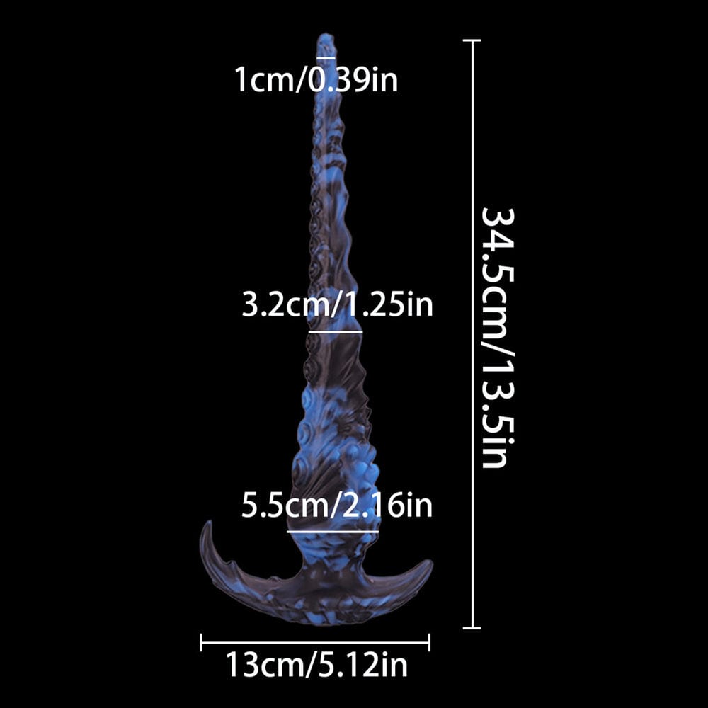 13,5 Zoll langer Dildo, riesiger Analplug, Monster Fantasy Knot Dildos