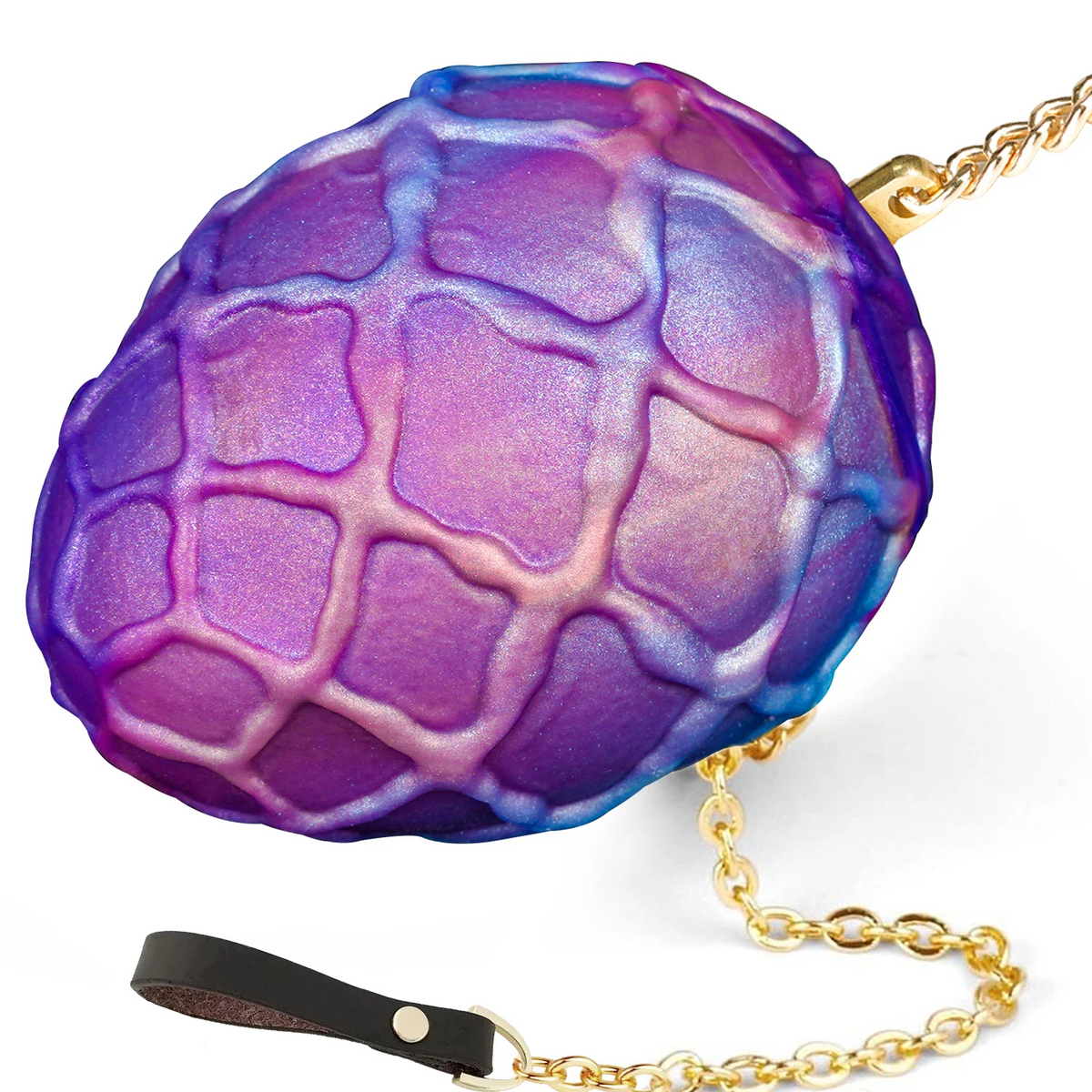 Textured Dragon Egg Silicone Anal Traction Plug