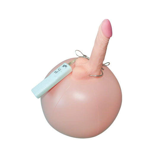 Bouncy Inflatable Sex Ball with Remote Control Vibrating Realistic Dildo