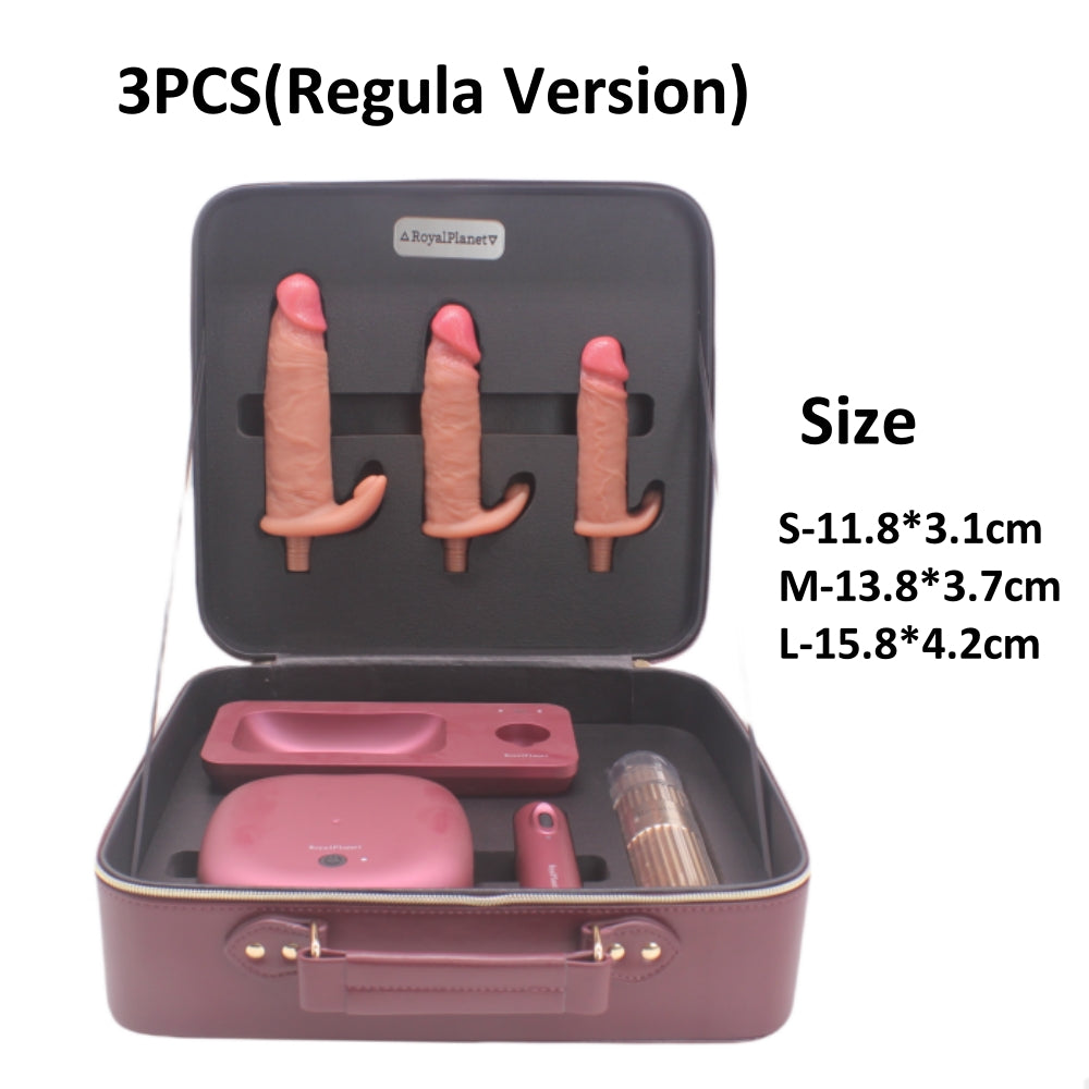 Auto Thrusting Vibration dildo Sex Machine Set With Storage Box