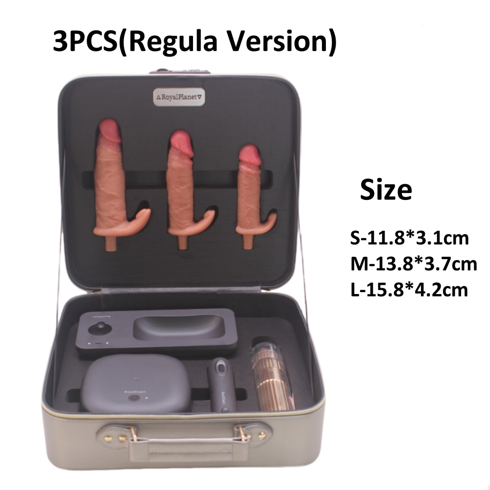 Auto Thrusting Vibration dildo Sex Machine Set With Storage Box